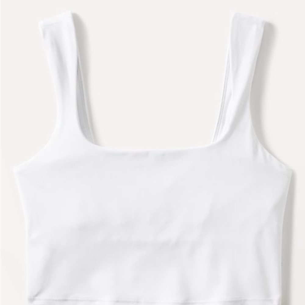 Athleta Transcend Square Neck Crop Sports Bra A-C